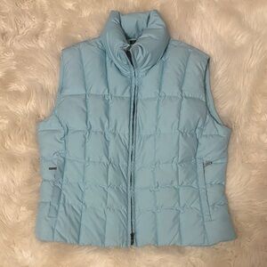 Sky Blue Quilted Vest for Women